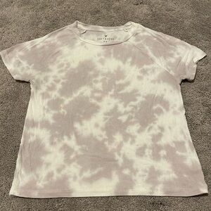 Cotton Tie Dye Ribbed Tee